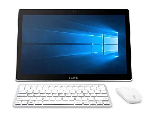 Life Digital Zed PC 17.3-inch Touch Screen Portable All-in-One Desktop (Intel Celeron/4GB RAM/500GB HDD/Built-in Battery/Windows 10 Home), White