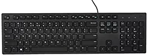 Dell KB216 Wired Multimedia USB Keyboard with Super Quite Plunger Keys with Spill-Resistant – Black