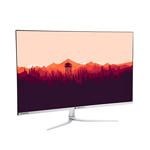 Zebronics ZEB-A27FHD LED Monitor with 68.5cm (27”) Wide Screen, Full HD 1920x1080, HDMI, VGA, Built in Speaker, 240cd/m² Brightness, 16.7 Million Colors, Ultra Slim Bezel and Wall mountable Design